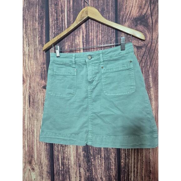 Boden Womens Estella Denin Skirt Sz 2 Green Mini Preppy - Picture 1 of 7